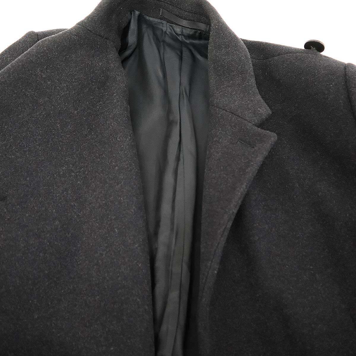 Balenciaga Wool Melton Deformation Over Coat Black 42 — view 8