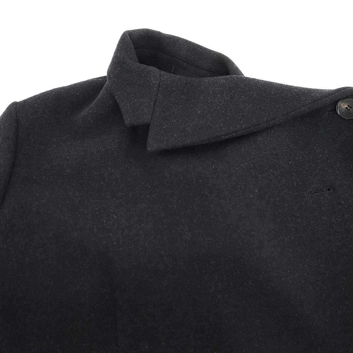 Balenciaga Wool Melton Deformation Over Coat Black 42 — view 4