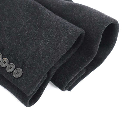 Balenciaga Wool Melton Deformation Over Coat Black 42 — view 5
