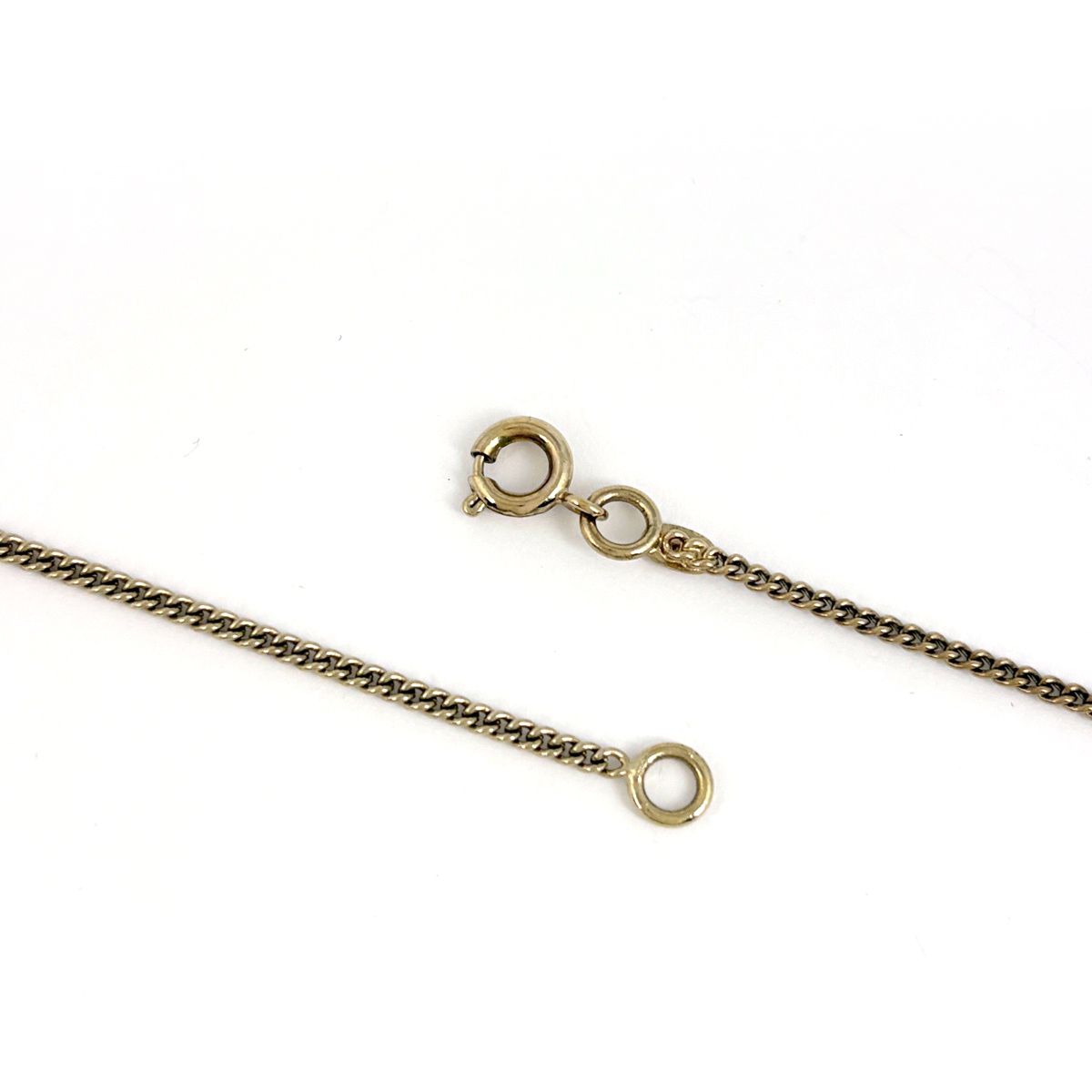 Chanel CC Logo Rhinestone Necklace Plastic Pink Gold — view 3
