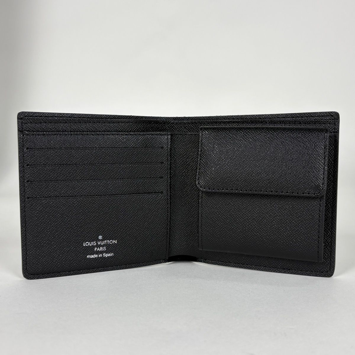 Louis Vuitton Portefeuille Marco Damier Graphite Black Wallet — view 5