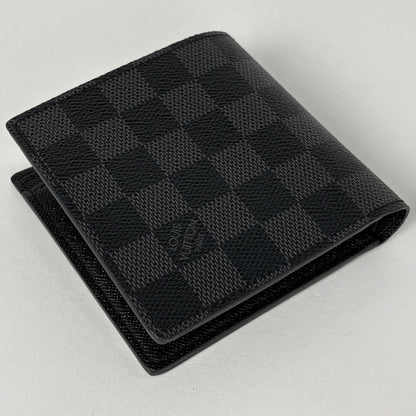 Louis Vuitton Portefeuille Marco Damier Graphite Black Wallet — view 2