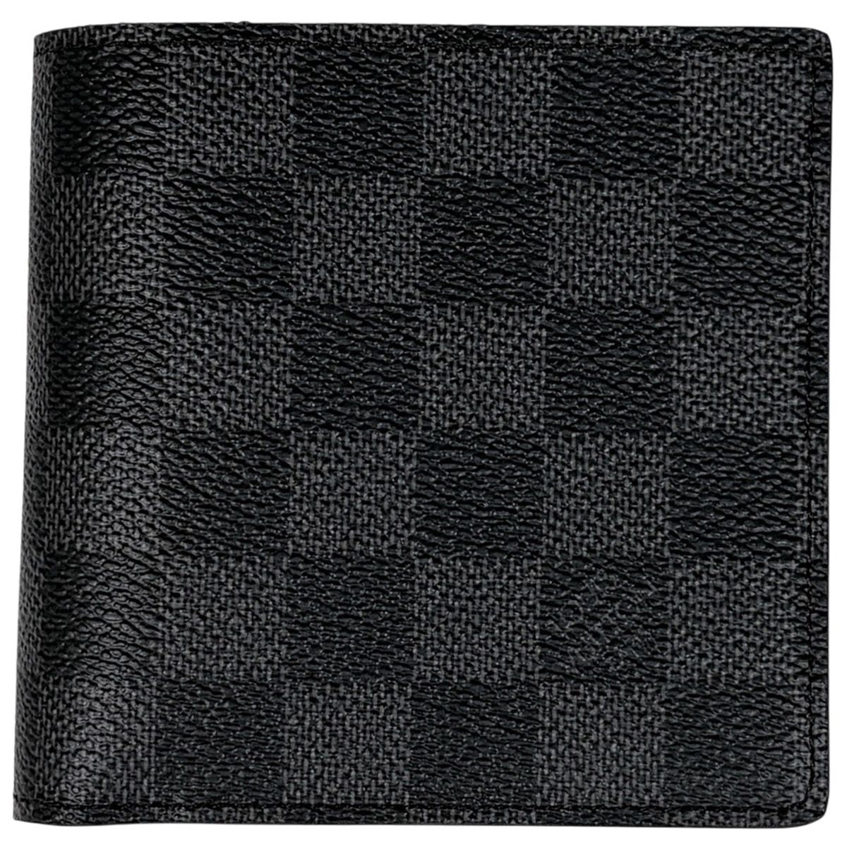 Louis Vuitton Portefeuille Marco Damier Graphite Black Wallet