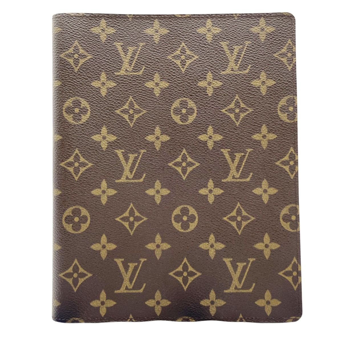 Louis Vuitton Monogram Note Cover Agenda Bureau Notebook Brown
