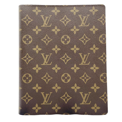 Louis Vuitton Monogram Note Cover Agenda Bureau Notebook Brown