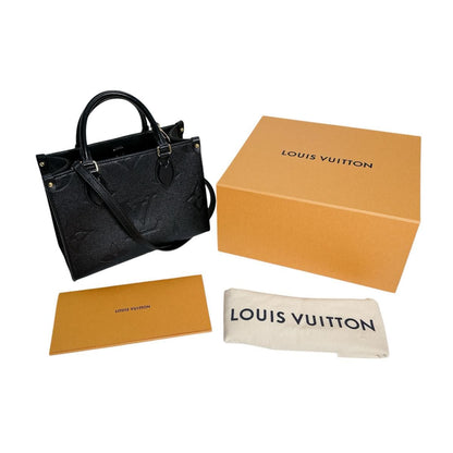 Louis Vuitton Monogram Empreinte Handbag On The Go PM Tote Noir