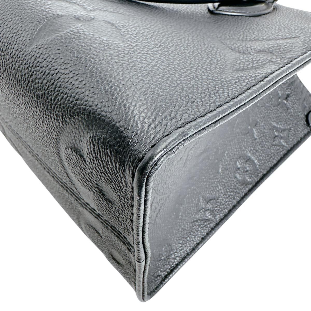 Louis Vuitton Monogram Empreinte Handbag On The Go PM Tote Noir — view 6