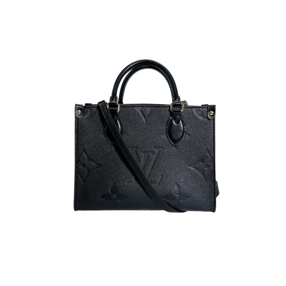 Louis Vuitton Monogram Empreinte Handbag On The Go PM Tote Noir — view 3