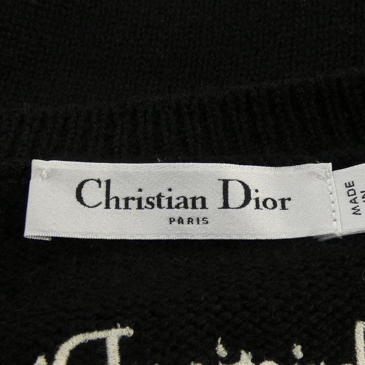 Dior Knit Sweater Black — view 4
