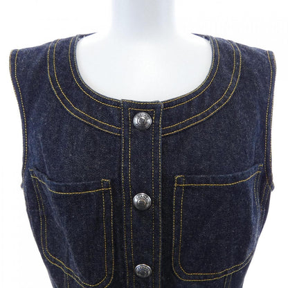Chanel Vintage Dress Navy — view 4