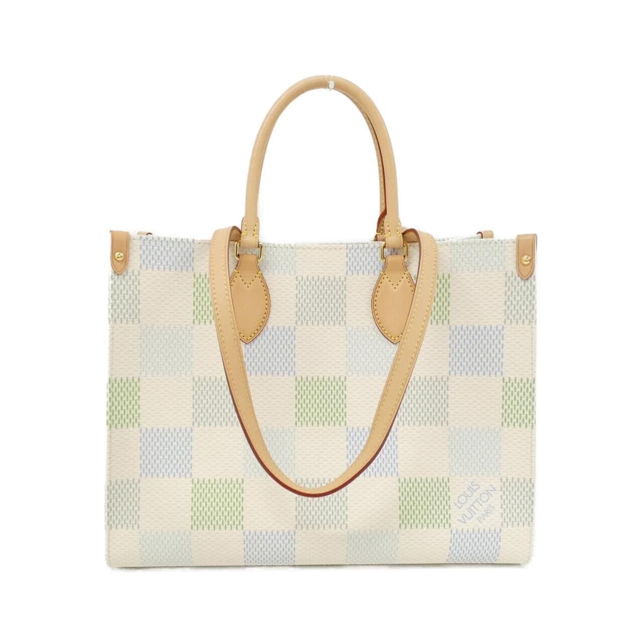 Louis Vuitton Damier On The Go MM Gold Multicolor Tote Bag