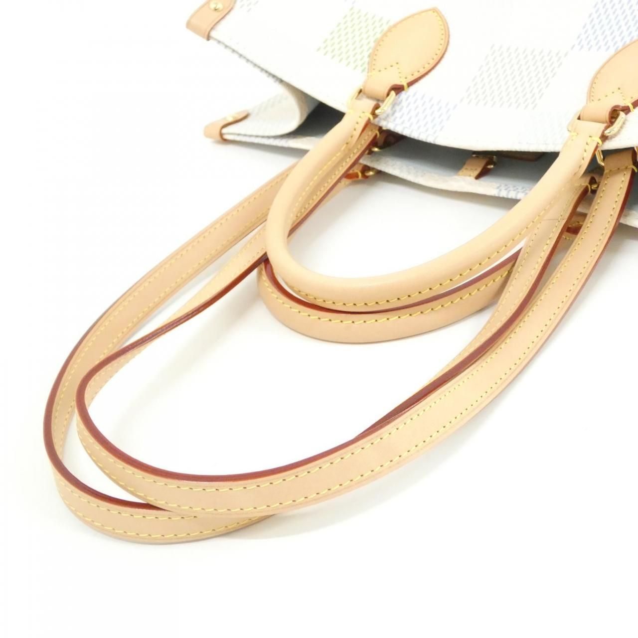 Louis Vuitton Damier On The Go MM Gold Multicolor Tote Bag — view 7