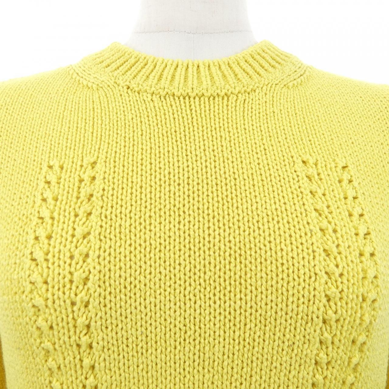 Chanel Knit Sweater Yellow — view 6