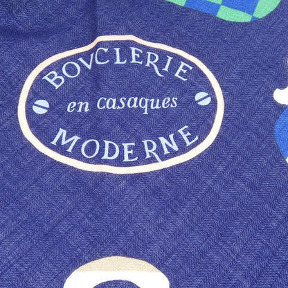 Hermes Bouclerie Moderne En Casaques Triangle Jean Shawl Scarf — view 5