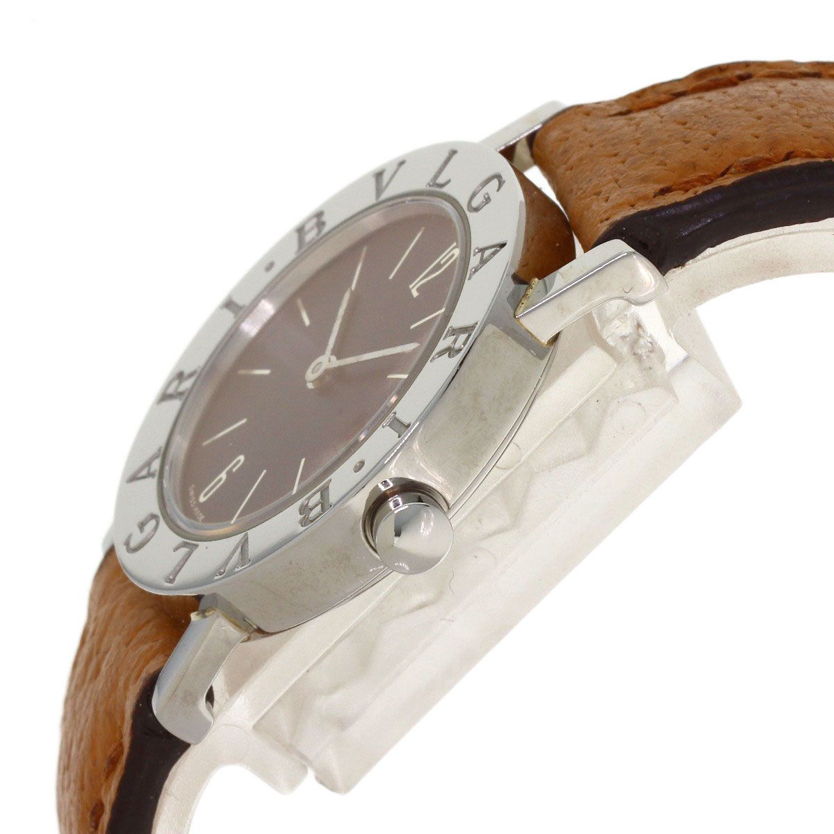Bvlgari Watch SS Leather — view 5