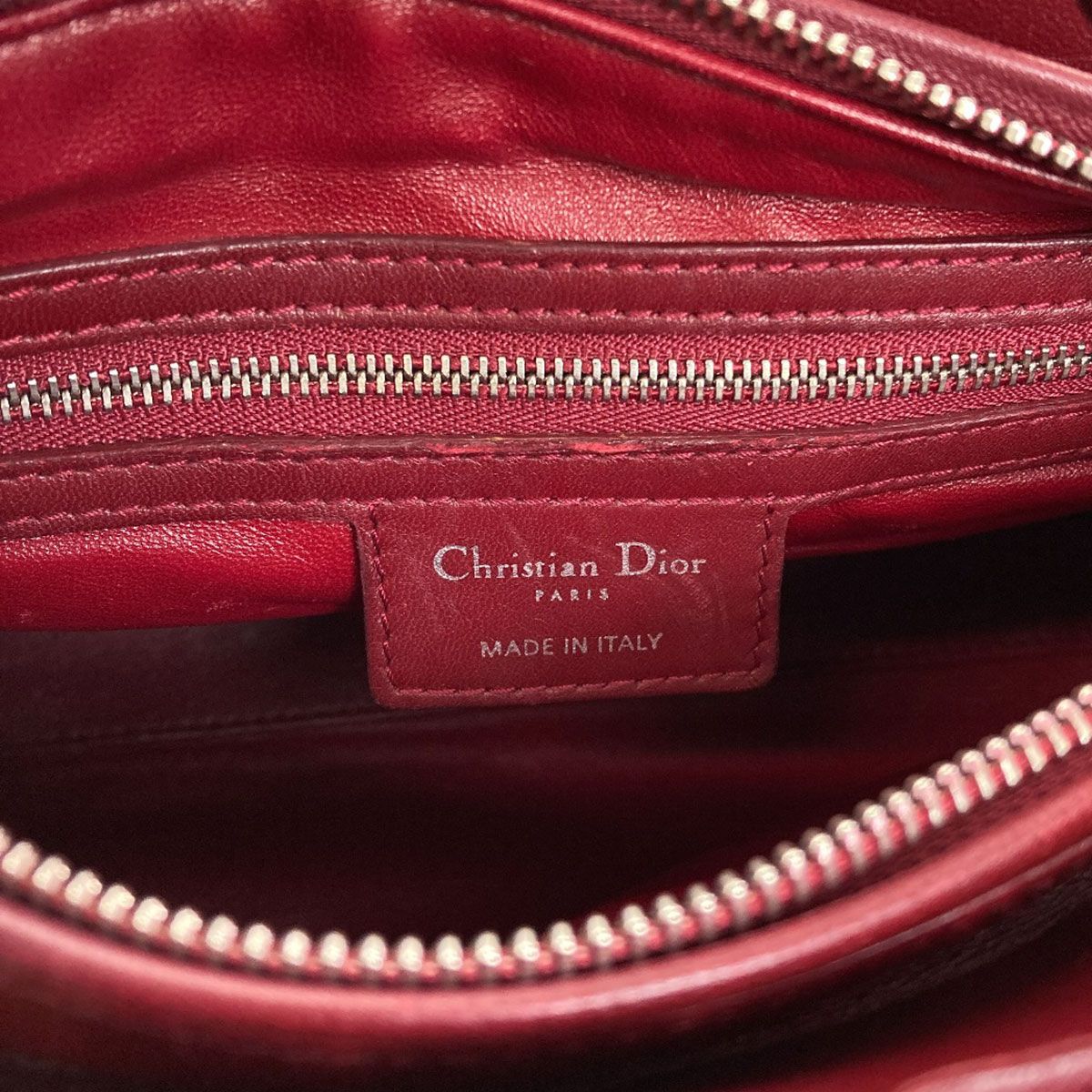 Dior Lady Dior 2-Way Handbag Calfskin — view 6