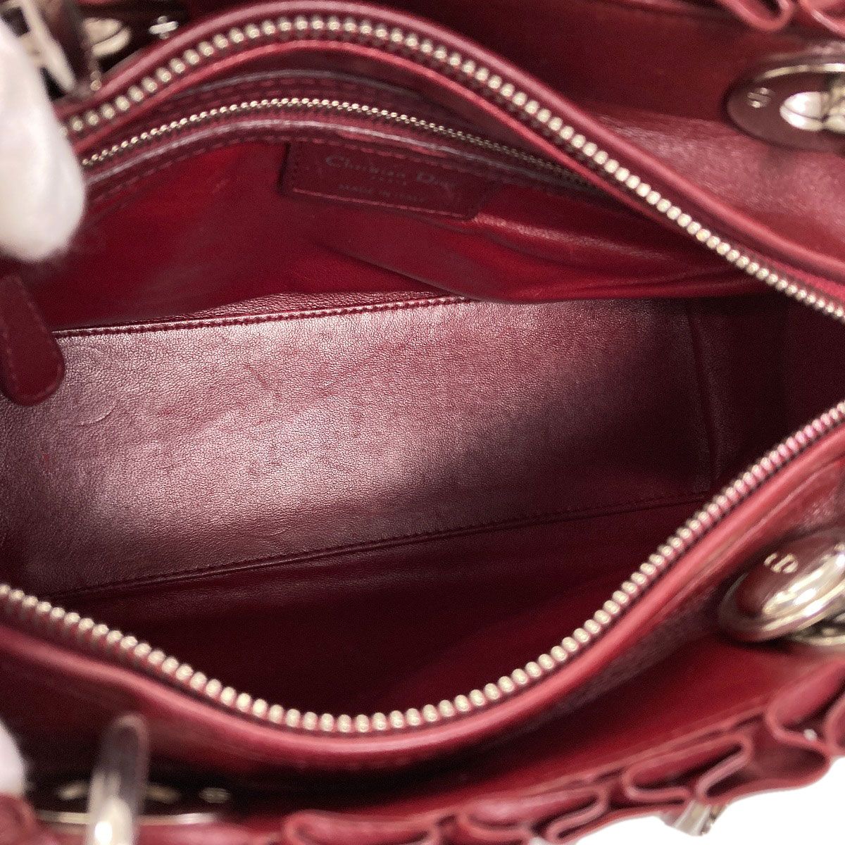 Dior Lady Dior 2-Way Handbag Calfskin — view 5