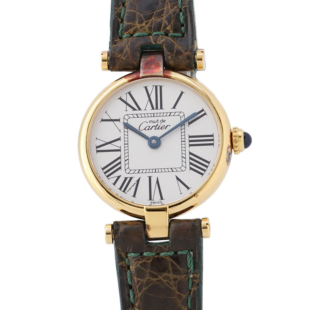 Cartier Must Vendome SM Watch Silver Dial Vintage