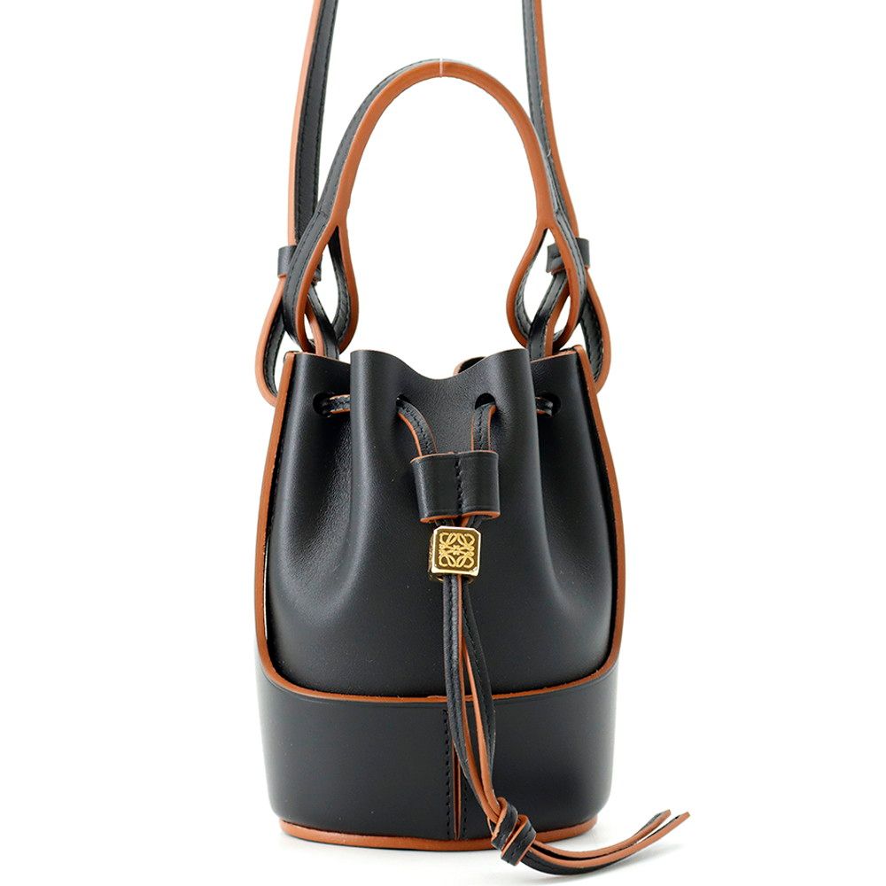 Loewe Shoulder Bag Balloon Nano Leather Black