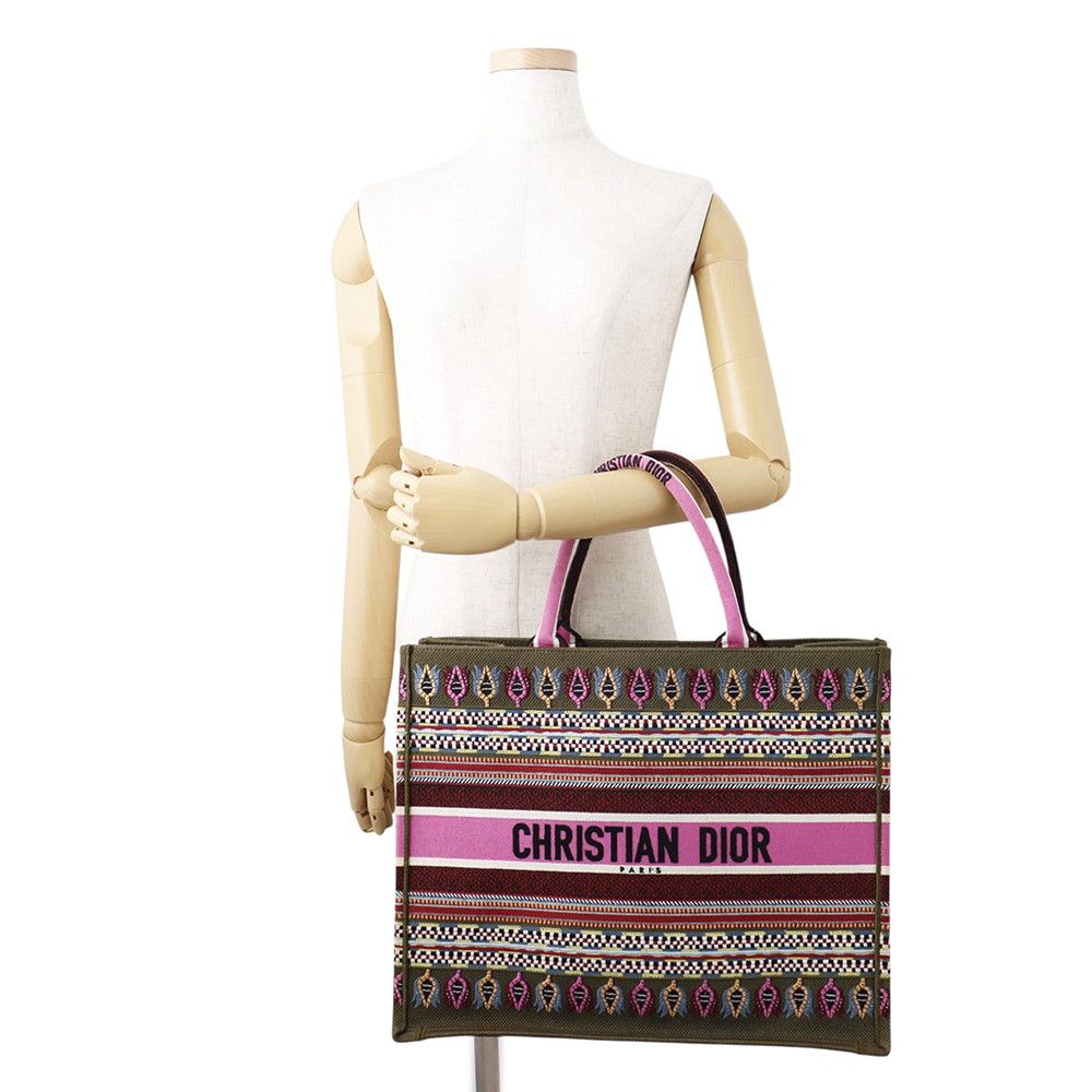 Dior Tote Bag Botanical Pattern Book Large Canvas — view 4
