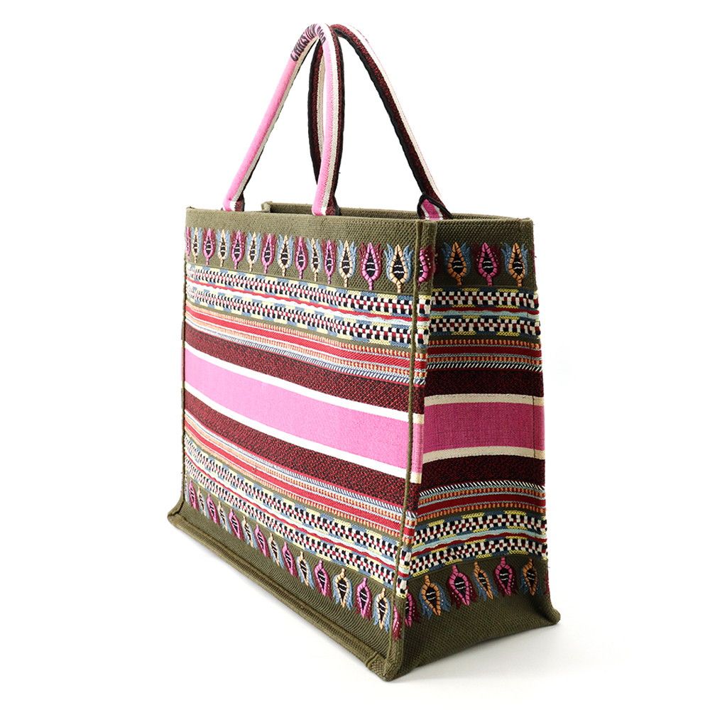 Dior Tote Bag Botanical Pattern Book Large Canvas — view 2