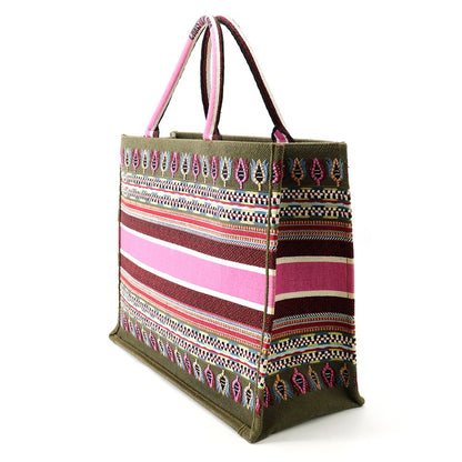 Dior Tote Bag Botanical Pattern Book Large Canvas — view 2