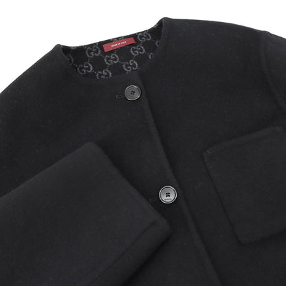 Gucci Jacket Reversible Wool Silk 36 Black — view 3