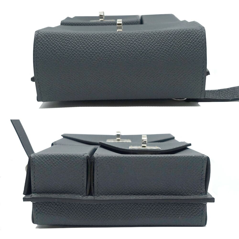 Hermes Kelly Multi Pocket Grimisty Shoulder Bag Veau Epsom Silver — view 4