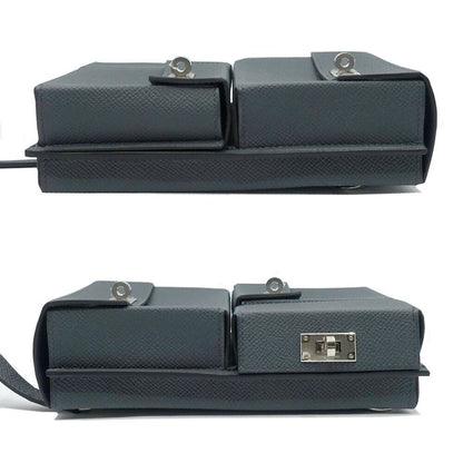 Hermes Kelly Multi Pocket Grimisty Shoulder Bag Veau Epsom Silver — view 5