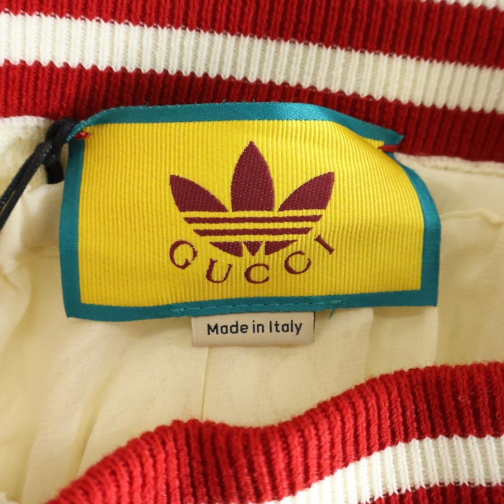 Gucci Adidas Cotton Pleated Skirt Ivory — view 6