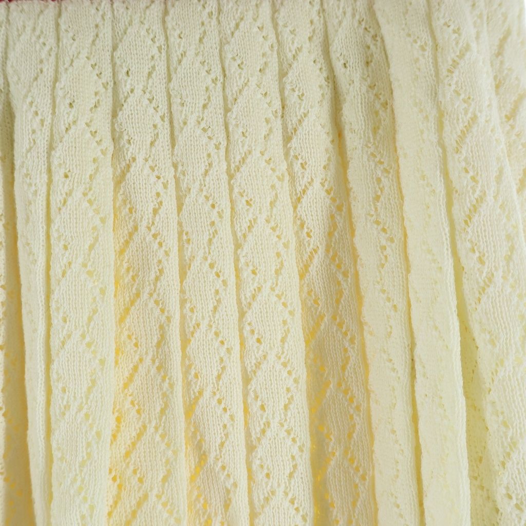 Gucci Adidas Cotton Pleated Skirt Ivory — view 4