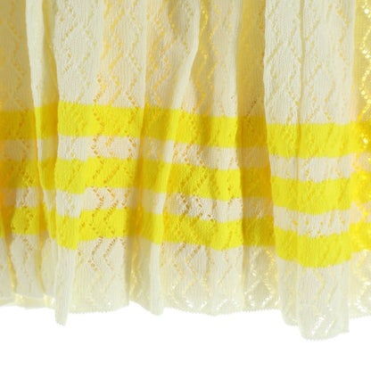 Gucci Adidas Cotton Pleated Skirt Ivory — view 5
