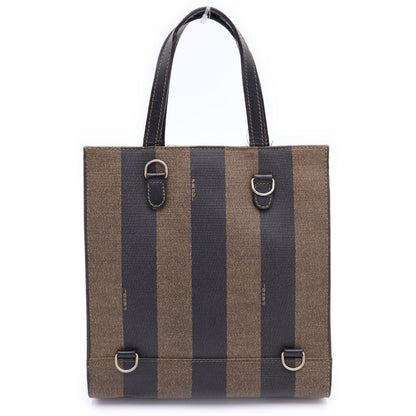 Fendi Pecan 2-Way Handbag Mini Backpack Mini Tote Brown Leather Gold — view 2