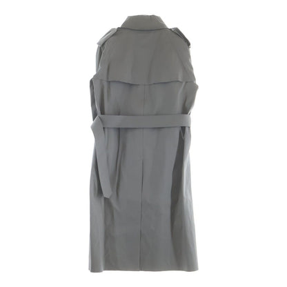 Balenciaga Chain Decoration Soutien Collar Coat Gray — view 2