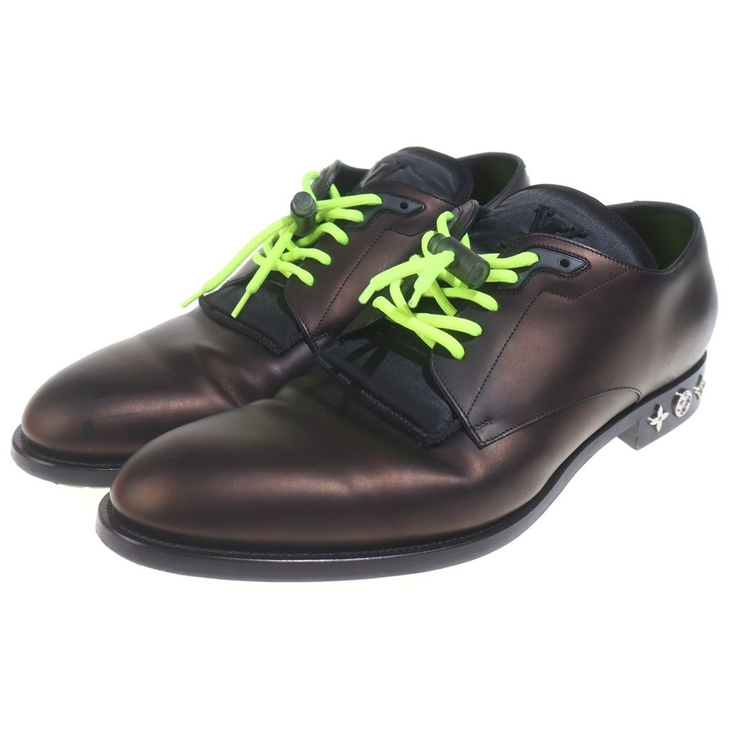 Louis Vuitton LV Formal Line Derby Shoes LV Monogram Flower Studs Leather — view 2