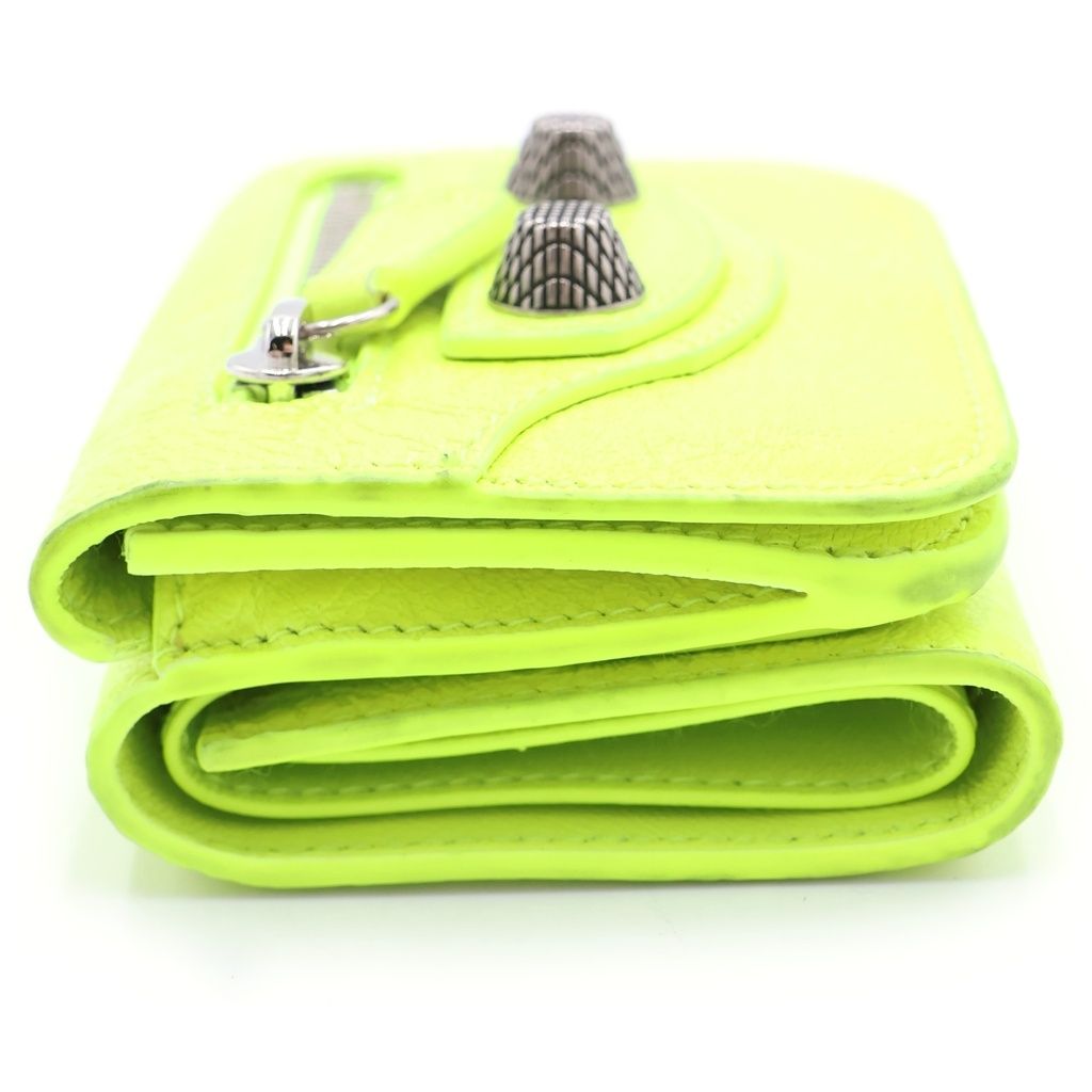 Balenciaga Le Cagole Mini Compact Wallet Yellow — view 3