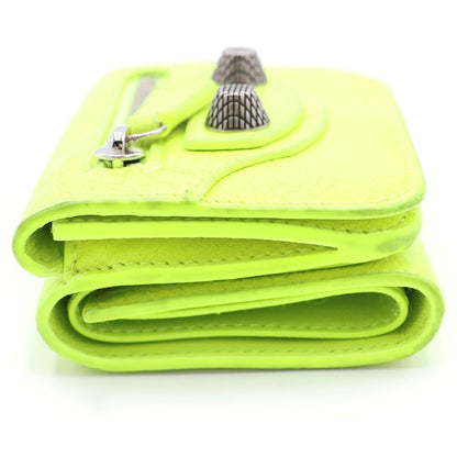 Balenciaga Le Cagole Mini Compact Wallet Yellow — view 3