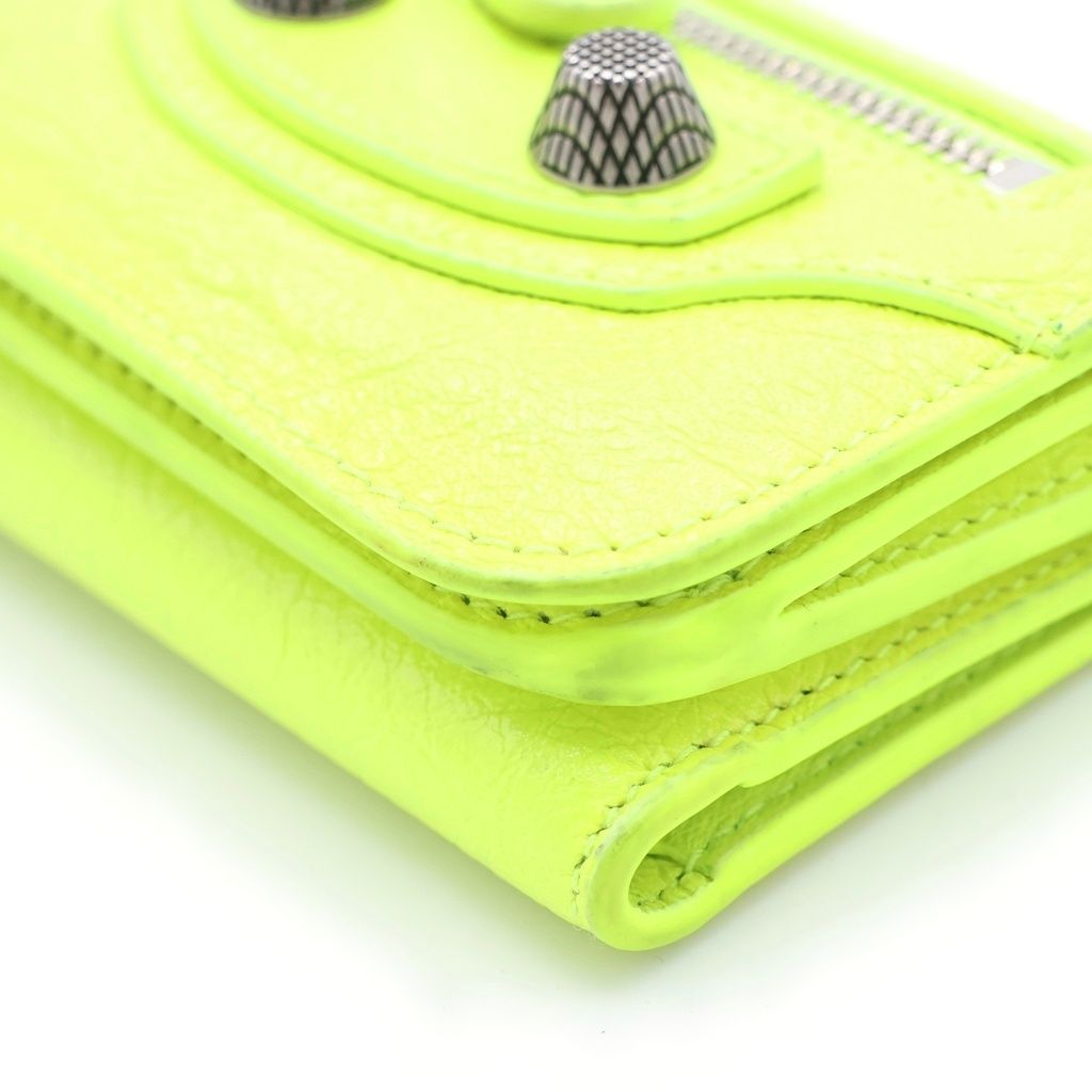 Balenciaga Le Cagole Mini Compact Wallet Yellow — view 5