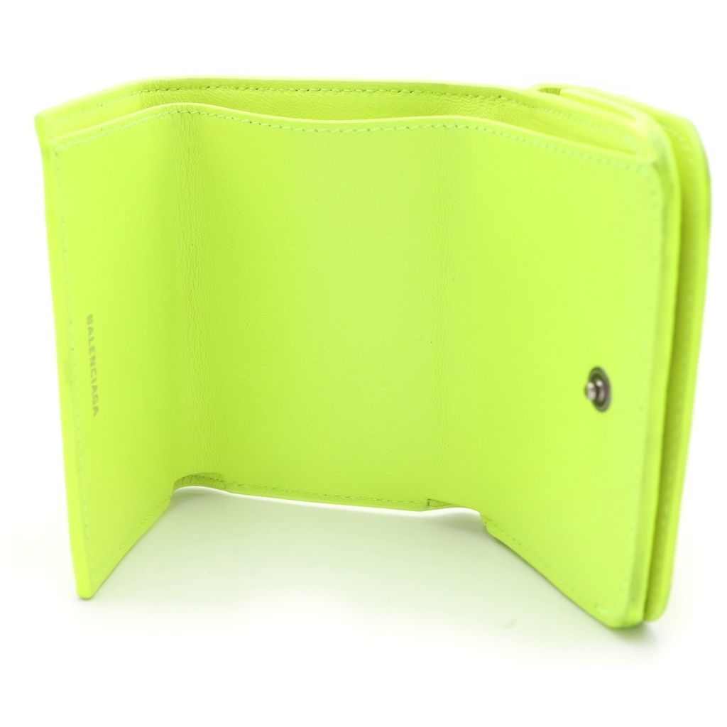 Balenciaga Le Cagole Mini Compact Wallet Yellow — view 4