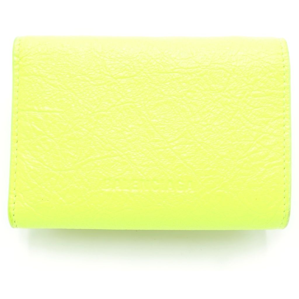 Balenciaga Le Cagole Mini Compact Wallet Yellow — view 2