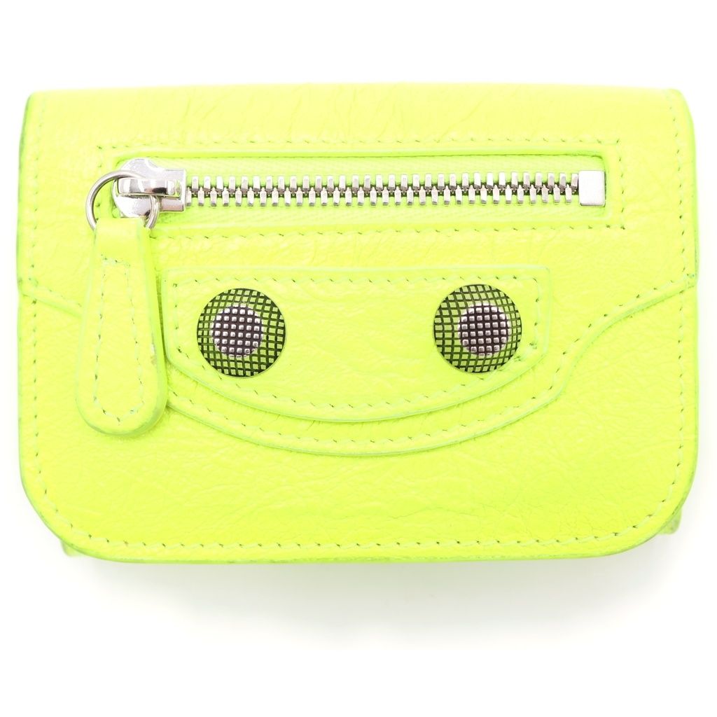 Balenciaga Le Cagole Mini Compact Wallet Yellow