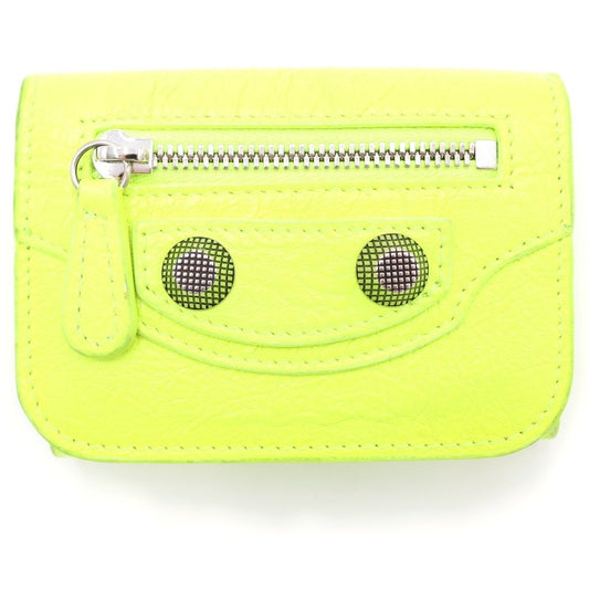 Balenciaga Le Cagole Mini Compact Wallet Yellow