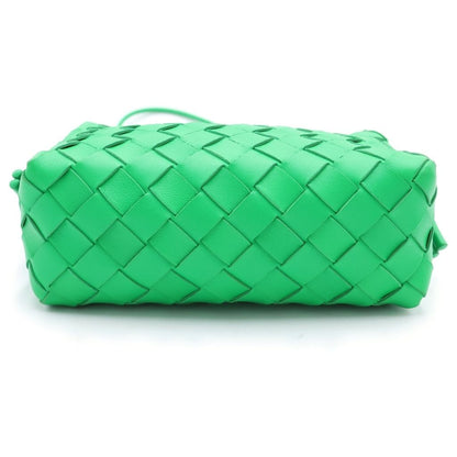 Bottega Veneta Mini Loop Camera Shoulder Bag Intrecciato Leather Green — view 4