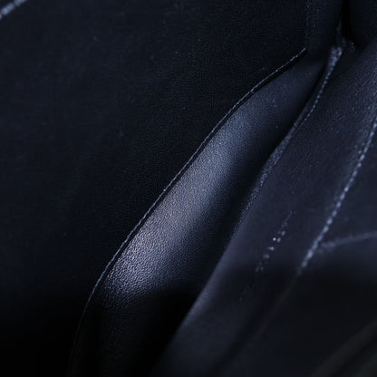 Saint Laurent Paris Puffy Pouch Clutch Large Leather Black — view 8