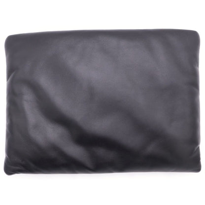 Saint Laurent Paris Puffy Pouch Clutch Large Leather Black — view 2
