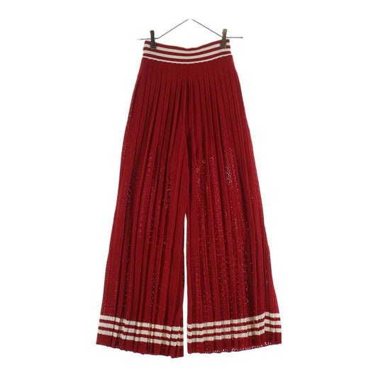 Gucci Adidas Viscose Cotton Knitted Pleated Wide Pants