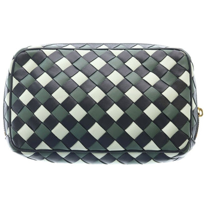Bottega Veneta Intrecciato Leather Beauty Pouch Black — view 2