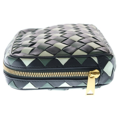 Bottega Veneta Intrecciato Leather Beauty Pouch Black — view 3