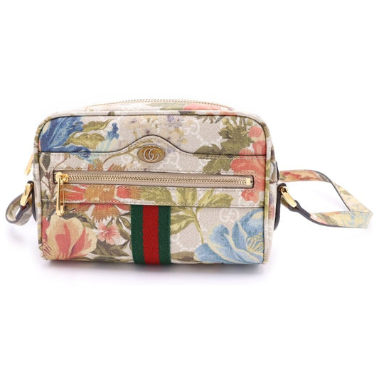 Gucci Ophidia GG Flora Shoulder Bag Multicolor Gold