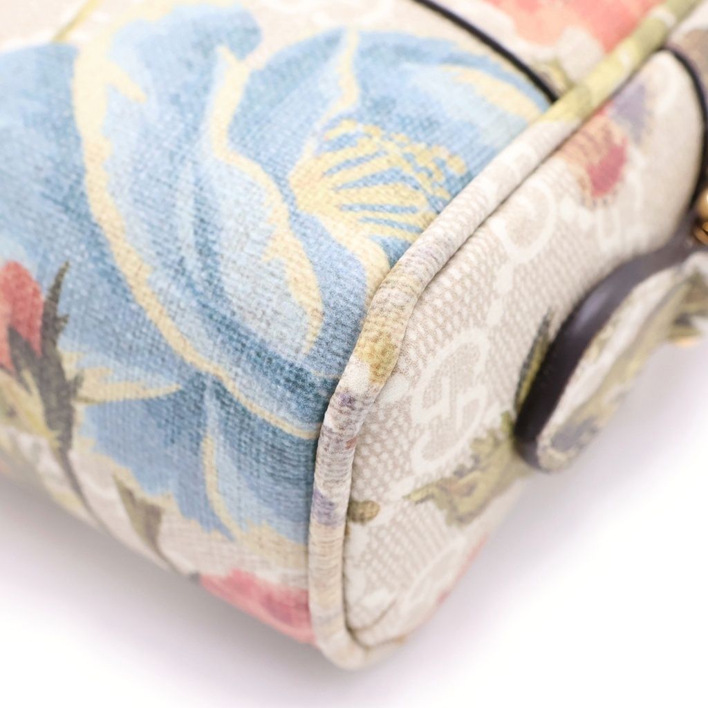 Gucci Ophidia GG Flora Shoulder Bag Multicolor Gold — view 5